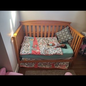 Kid bedroom,Dresser chest crib/toddler bed, glider